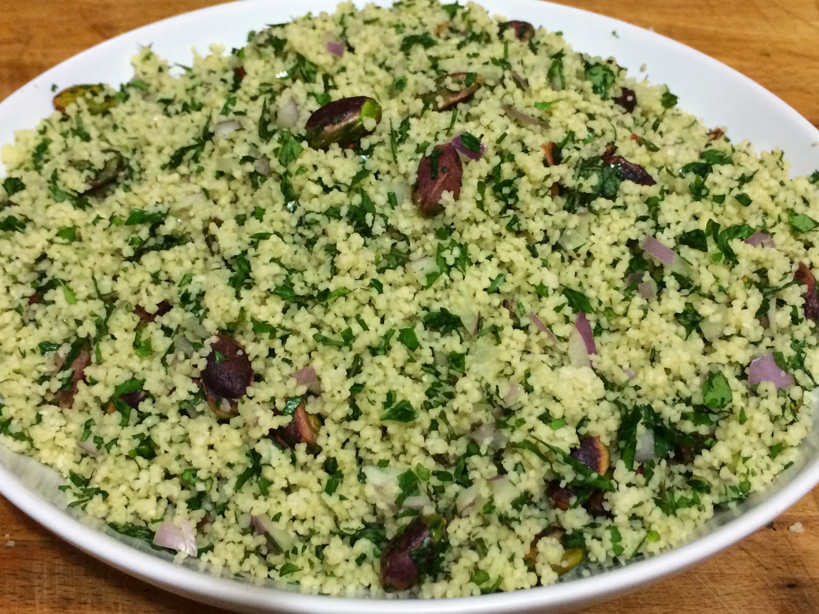 Herb and Pistachio Couscous A Dash Of Flavour Printable Recipes